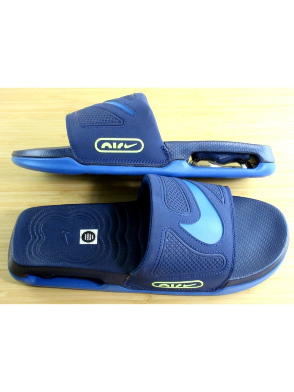 Nike Men's Air Max Cirro Slides Sandals Midnight Navy Star Blue Size 10 NIB